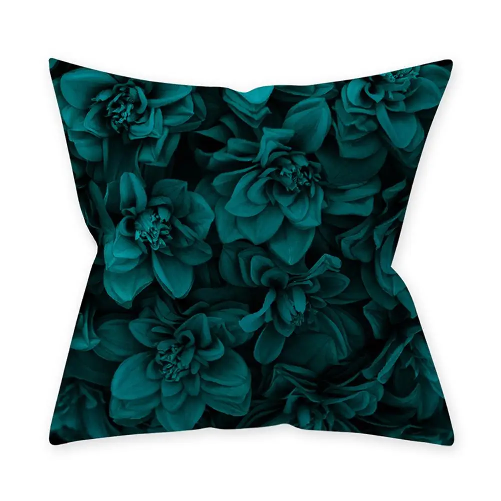 Синий зеленый наволочки Чехлы удобные, однотонного цвета декоративные подушки Чехлы для дивана декор гостиной - Цвет: 1