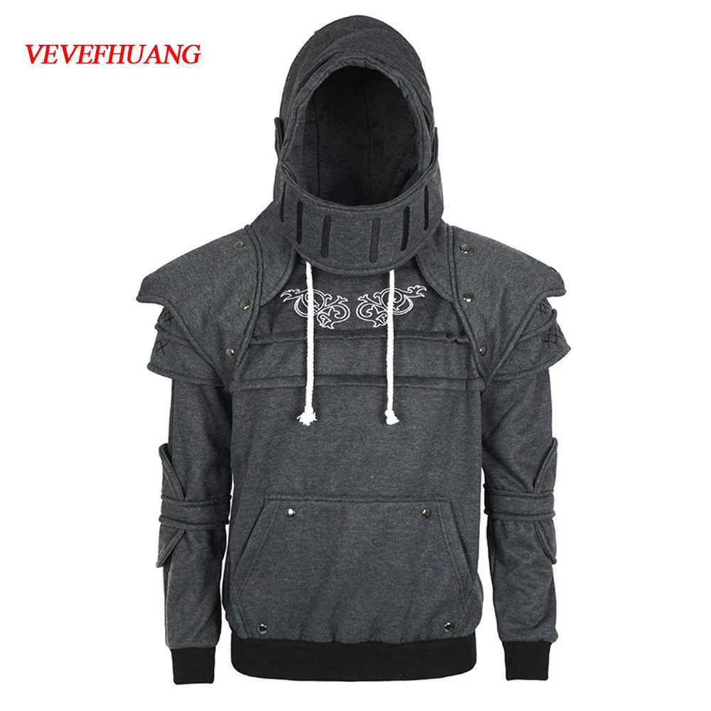knight medieval armor print hoodie