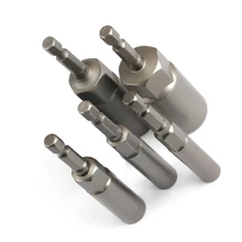 

5pc Hex Sockets Kit 6mm/8mm/10mm/12mm/14mm Magnetic Socket Adapter Impact Nut Bolt Drill Bit Set For Pneumatic Screwdriver