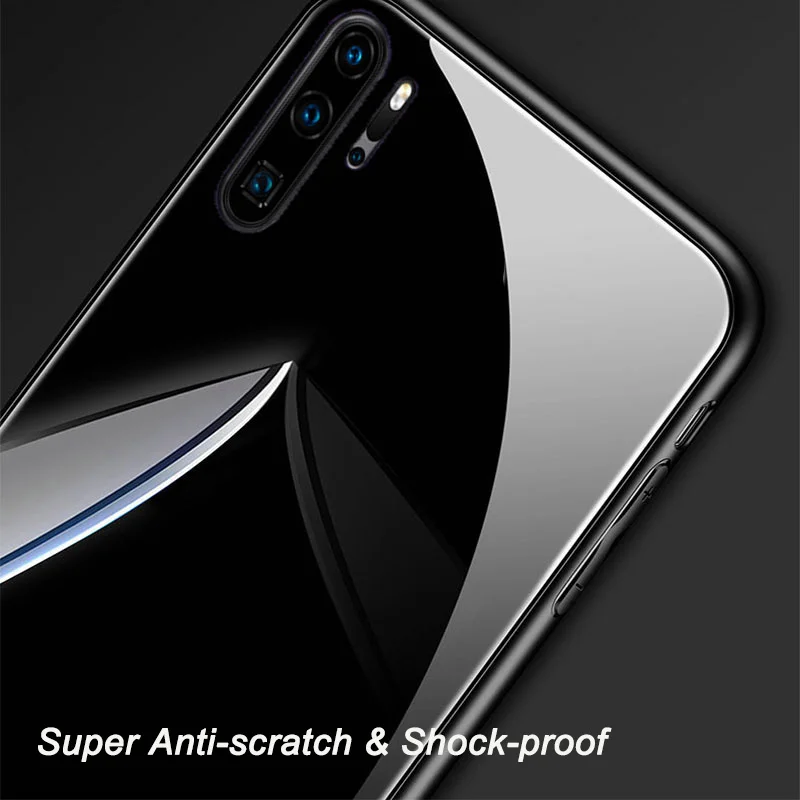 Роскошный чехол P20 Lite для huawei P20 Pro mate 30 чехол mate 20 закаленное стекло для huawei P30 Pro P30 Lite 9H задняя крышка