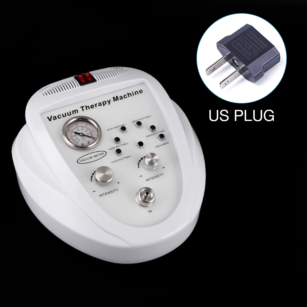 US PLUG (100-110V) Горячая Вакуумная Массажная терапия машина Электрический молокоотсос лифтинг усилитель груди чашка-массажер коррекция фигуры устройство красоты - Цвет: US PLUG (100-110V)