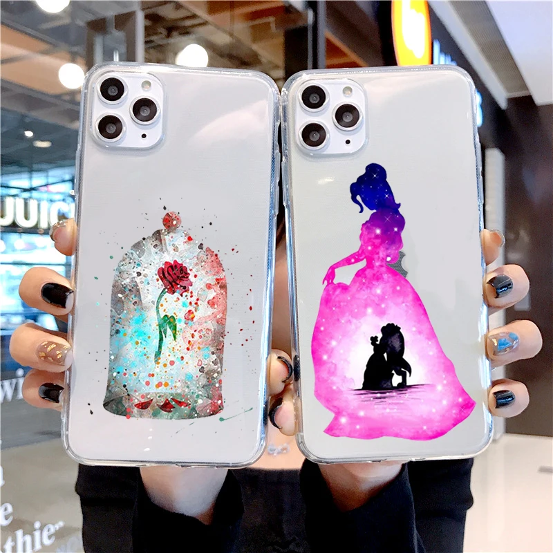 For Funda iPhone 11Pro Max Case Beauty And The Beast Soft Silicone Cover IPhone 6 6S 7 8 Plus Xr X XS | Мобильные телефоны и
