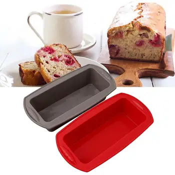 

Food Grade Silicone Rectangular Cake Mould Bread Toast Baking Tools Candy Mold J6F2