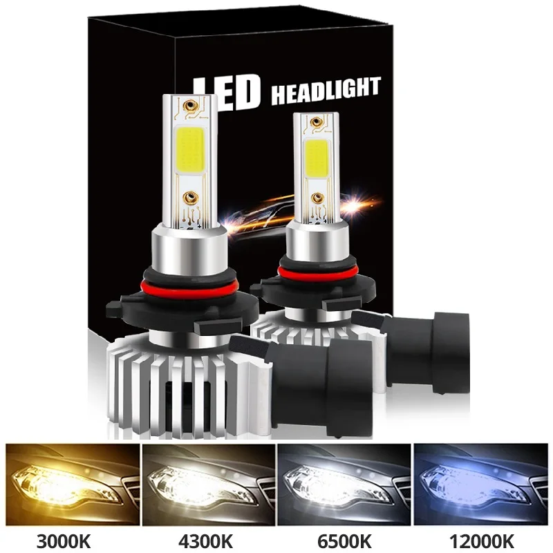 2 PCS LED Car Headlight H11 H7 Bulb H1 H8 H9 9005 HB3 9006 HB4 3000K Yellow Light 6000K White Light 12000K Ice Blue Fog led car lights,led lights,led bulbs,led headlights,led car headlights