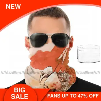 

Skull Warrior Mouth Face Mask Dragonslayer Facial Mask with 2 Filters Adult Polyester Cool Mask