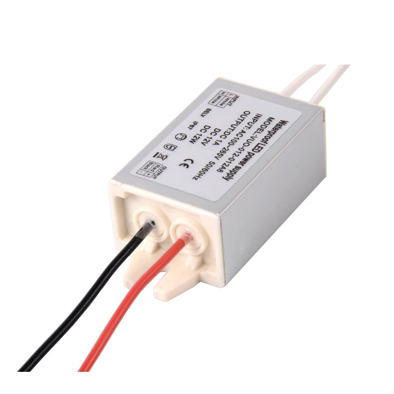 Waterproof LED Power Supply Transformer - 220V to 12V, 10W to 45W, IP67 Rated