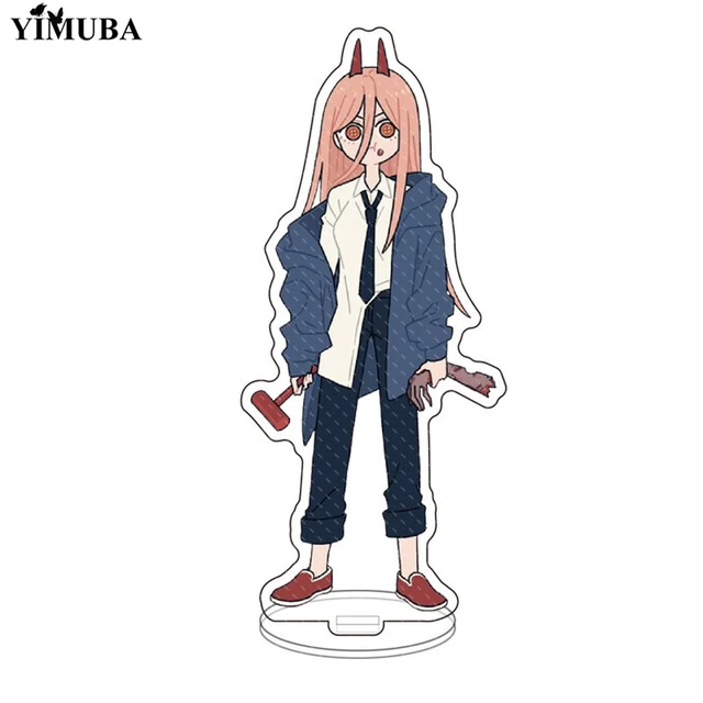 Compra online de Anime motosserra homem acrílico cosplay personagem suporte  pintado mesa decoração ornamento presente modelos diy