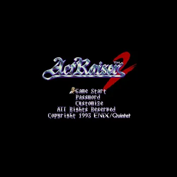 

Act Raiser 2 USA Version 16 bit Big Gray Game Card For NTSC Game Player
