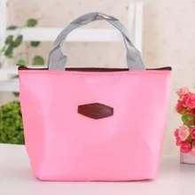 Одноцветная ручная изолированная сумка в Корейском стиле, сумка Bento Box, дневная посуда, свежая сумка для хранения, сумка для ланча, милый ледяной холодный инсулати