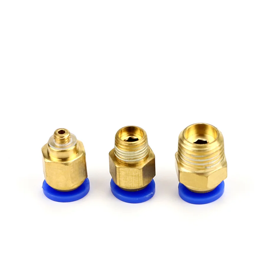 1/8 &quot1/4" 3/8 &quot1/2" BSP штекер для трубки OD 8/6/4/10 мм латунный Пневматический ПУ