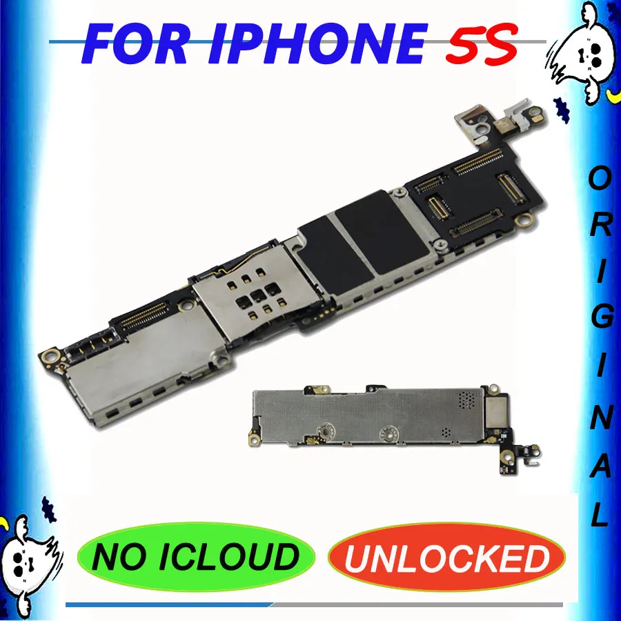 Для iPhone 5S 16 ГБ 32 64 Гб материнская плата без Touch ID оригинальная iCloud разблокировка