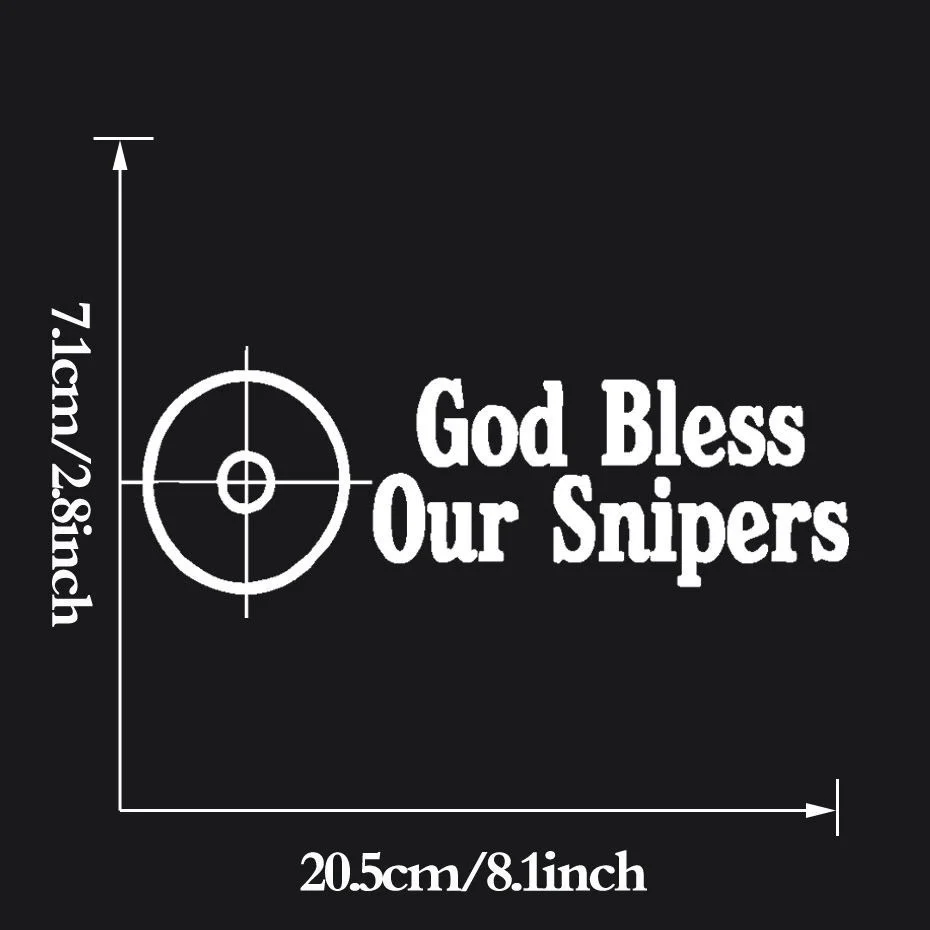 God Bless Our Snipers Army Soldier стикер на окно бампер Виниловая Наклейка Виниловые наклейки на окно