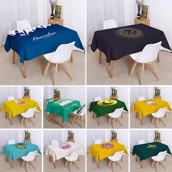 

Liviorap Muslim Tablecloth Ramadan Decorations for Home EID Mubarak Decors Tablecloth Muslim Ramadan Festival Dropshipping