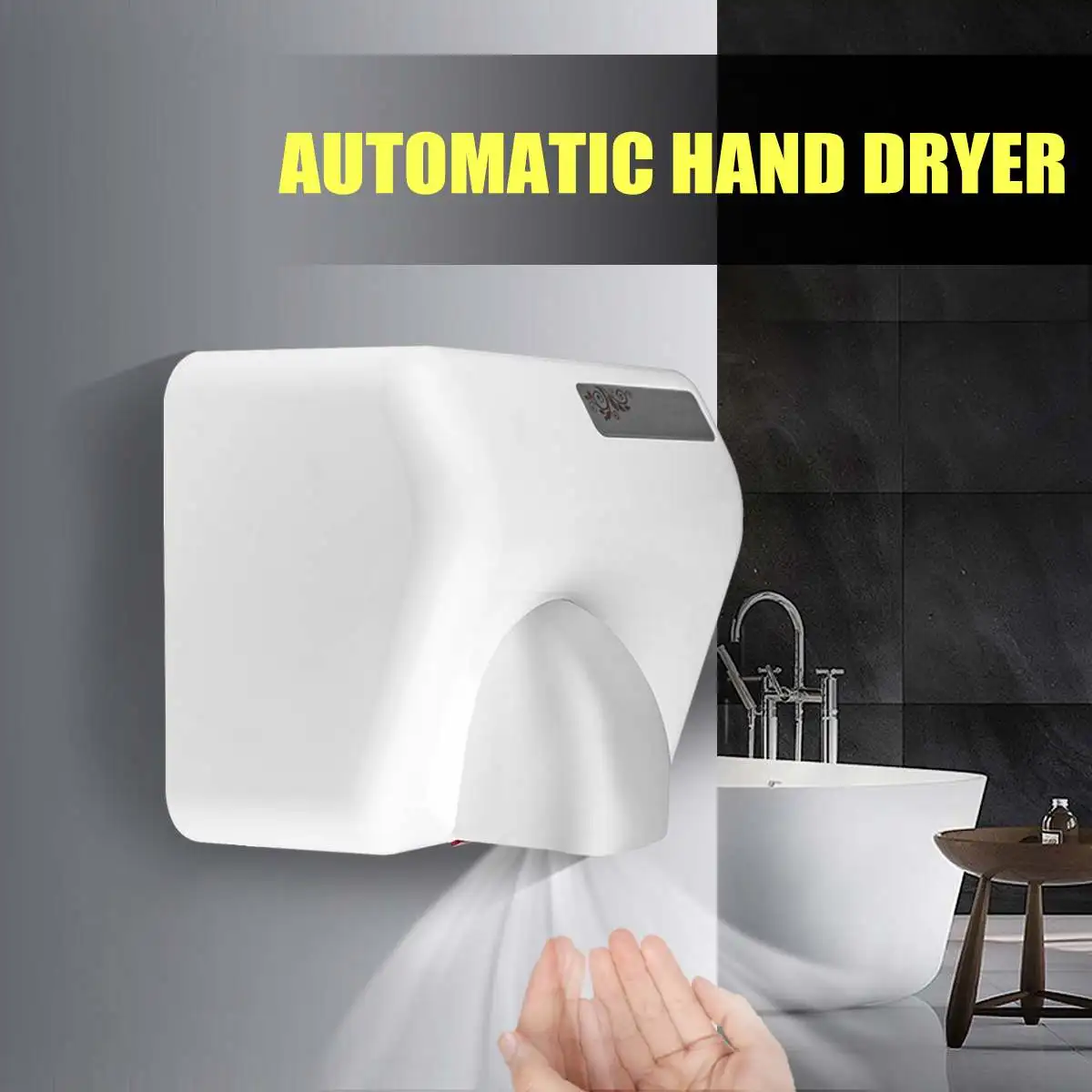 

Warmtoo 220V-240V 2300W Automatic Sensor Air Hand Dryer Energy-Saving Infrared Hand-Drying For Hotel Household