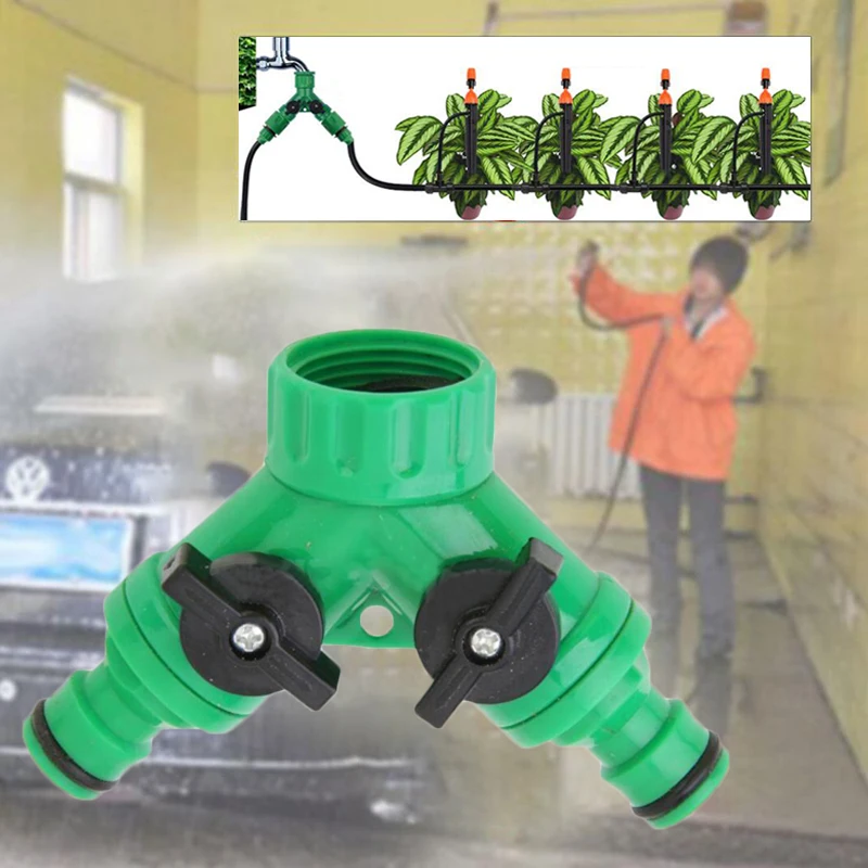 Водяной таймер полива сад пластиковая система полива Y кран подсоединительный фитинг переключатель инструмента