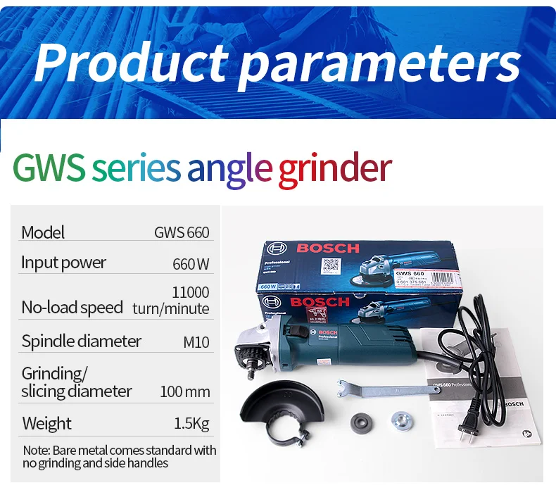 Bosch GWS серии угловая шлифовальная машина металла шлифованные для резки машина обновление Новое приспособление для полировки металла