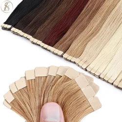 Tess Natural Hair Extension 2.5g/pc Tape In Hair Extensions Human Hair Adhesive Skin Weft Double Sides Seamless Invisible Blonde