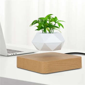 Pot de bonsaï à Air en lévitation, Pot de fleur rotatif, jardinières à Suspension magnétique, Pot flottant, plante en Pot, décor de bureau à domicile 1