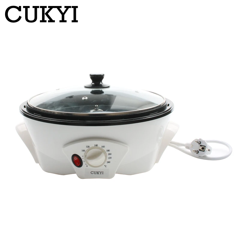 CUKYI Electric Coffee beans Home coffee roaster machine roasting 220V non-stick coating baking tools household Grain drying CUKYI Electric Coffee beans Home coffee roaster machine roasting 220V non-stick coating baking tools household Grain drying