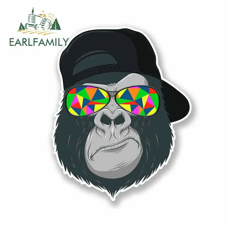 

EARLFAMILY 13cm x 13cm Car Stickers Cool Gorilla RV VAN 3D DIY Fine Decal JDM Vinyl Car Wrap Bumper Trunk Truck Graphics Decal