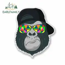 EARLFAMILY 13cm x 13cm Car Stickers Cool Gorilla RV VAN 3D DIY Fine Decal JDM Vinyl Car Wrap Bumper Trunk Truck Graphics Decal