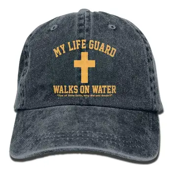

Men and Women My Life Guard Walks On Water Christian Vintage Jeans Baseball Cap