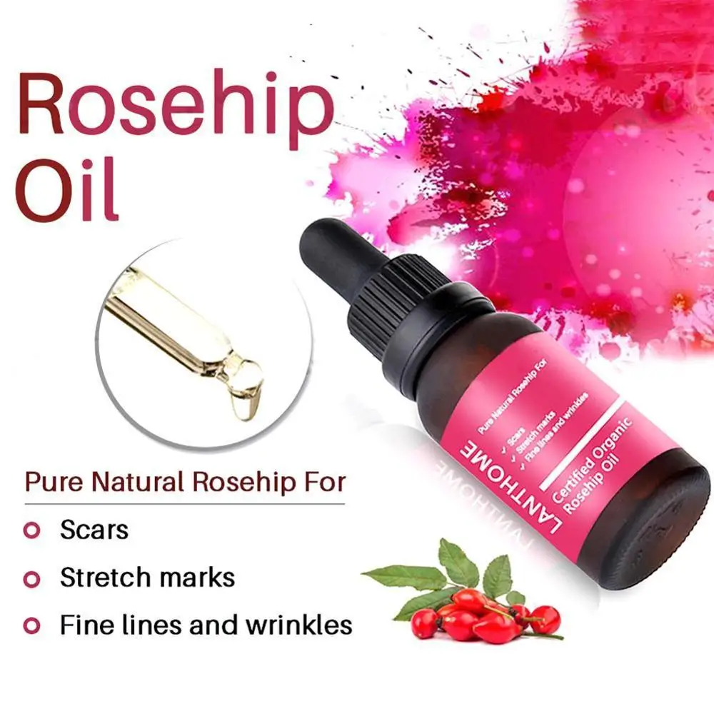 Чистое органическое масло Rosehip Essense 10 мл антиоксидант для шрамов тонких линий