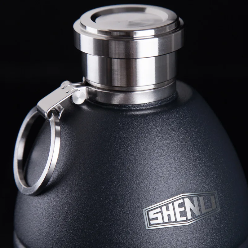 300 мл армейский вентилятор мини flagon 304 Нержавеющая Сталь овальная водная