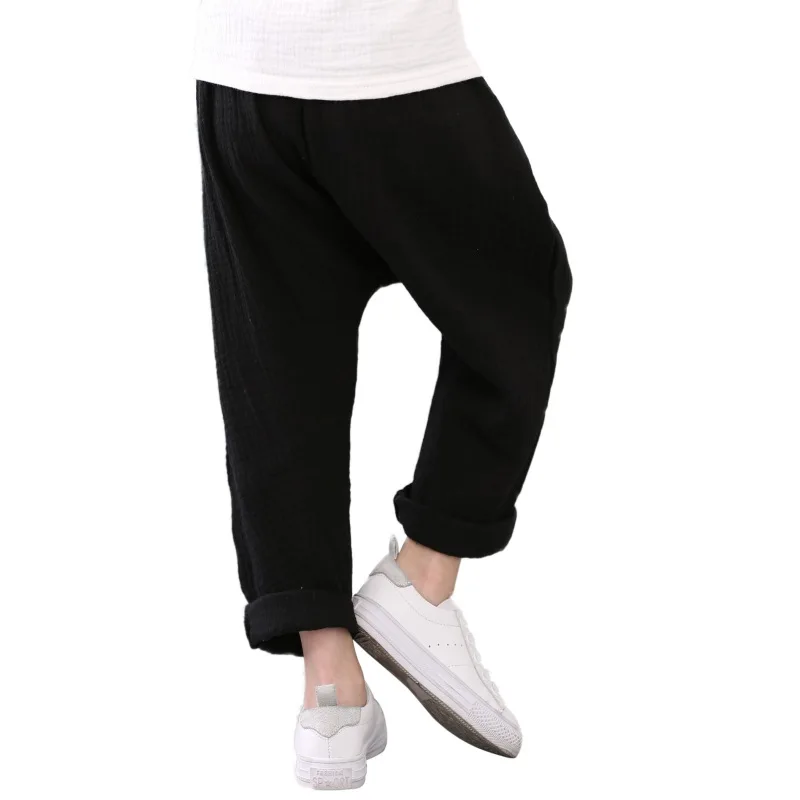 

WEIXINBUY Summer Casual Children Cotton Knickerbockers Capris Kids Bloomers Anti-mosquito Pants