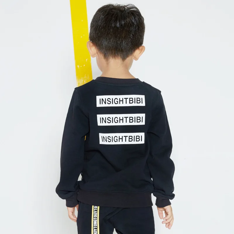

Hoodie Sports Clothing Two-Piece Set Childrenswear CHILDREN'S Suit 2019 Autumn Clothing New Style Children Customizable