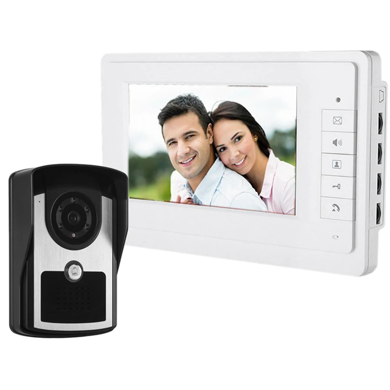 7-Inch TFT Color Display Cable Video Doorbell Intercom System(EU PLUG