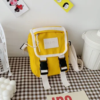 

Mini Bags Women Casual Canvas Bag With Zipper Small Shoulder Bag Flap Bag Crossbody Bag For Women 2020 Bolso Pequenio Bagbags