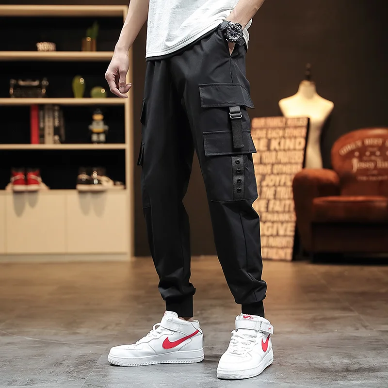 Streetwear Pockets Hip Hop Cargo Pants Mens Hip Hop Harajuku Casual ...