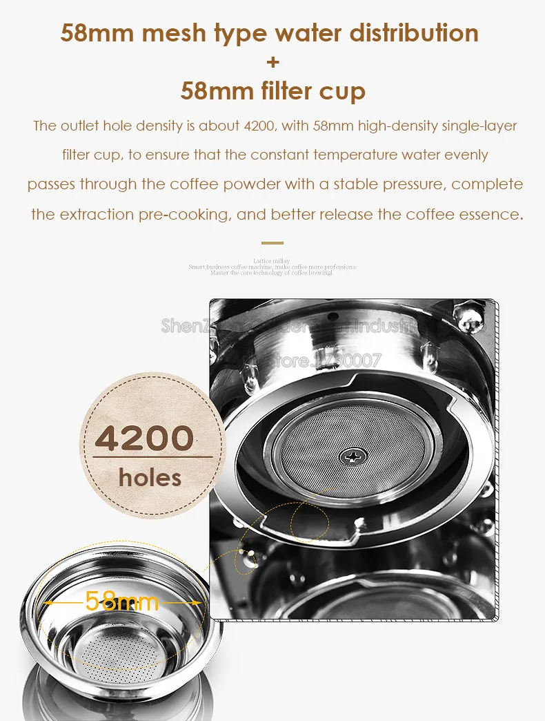 CRM3200D кофемашина 120 чашки/час высокая эффективность коммерческий кофейный чайник 15 бар полуавтоматический светодиодный эспрессо