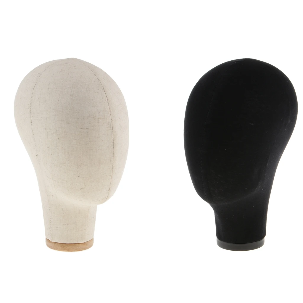 Wig Stand Holder Wig Supplies Canvas Mannequin Head Wig Holder Head for Wig Making Styling Mount Hole