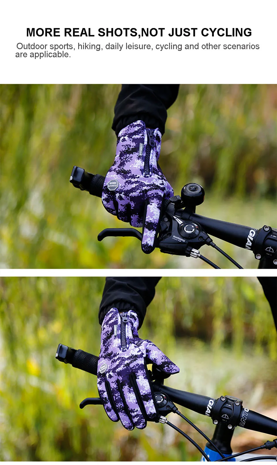 Full Finger Ski Gloves Climbing Snowboard Gloves Cycling Gloves For Men Women Winter Touch Screen Fishing Gloves Keep Warm