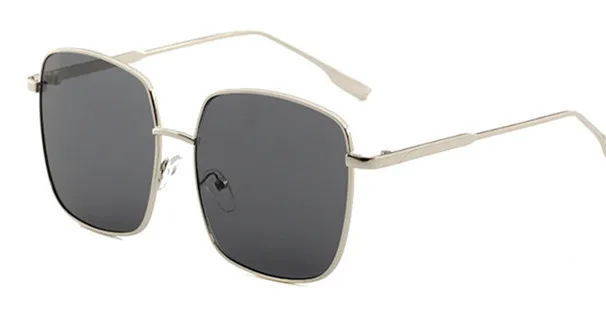 Ретро дизайнерские супер квадратные очки, женские и мужские солнцезащитные очки, прямоугольная полная оправа, очки для водителя, роскошные брендовые трендовые очки - Название цвета: D