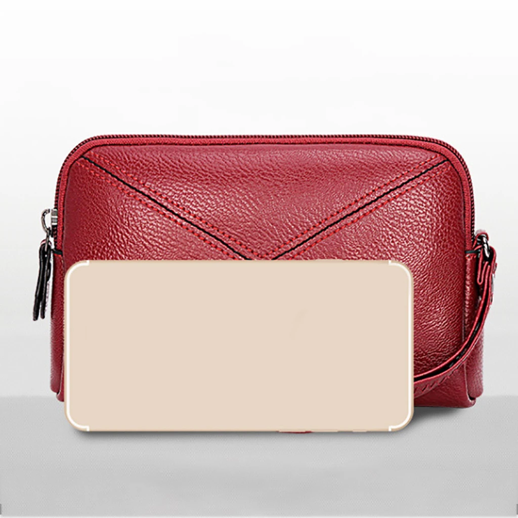 New Vintage Women Wallet With Zipper Coin Pocket Female High Capacity Purse Leather Brand Retro Ladies Long Card Clutch 817