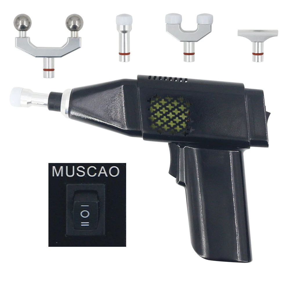 

Chiropractic Corrector Adjusting Therapy Spine Correction Massager 3 Levels Health Care Massager Electric Gun Set