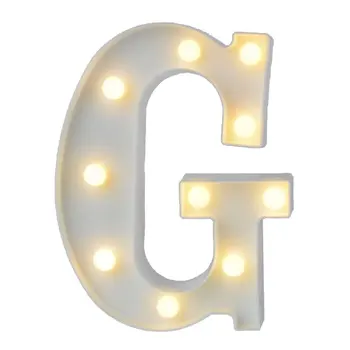 

INS hot English letter light LED symbol modeling lamp wedding digital light birthday proposal white light