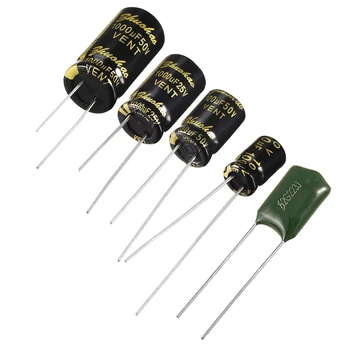 

uxcell 10V 25V 50V 10uF 100uF 220uF 1000uF 16 Electrolytic Capacitor for DIY Project Soldering 15-100pcs