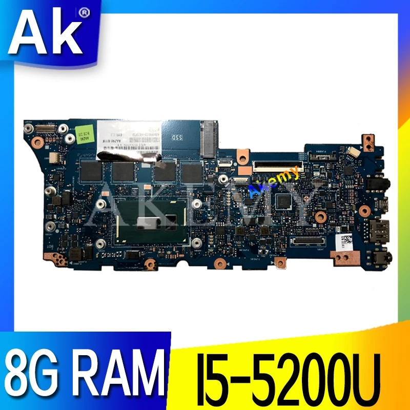 AKEMY UX305LA материнская плата для ноутбука For Asus Zenbook UX305 UX305L U305L U305LA 100% тест Ok 8G RAM I5 5200U