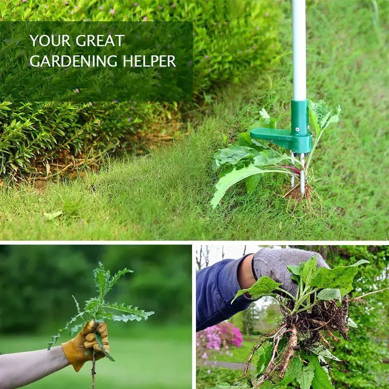 VIP Standing Plant Root Remover Hand Tool Garden Outdoor Removal Stainless Steel Farmland Puller Dandelion Manual Digging Lawn best electric string trimmer