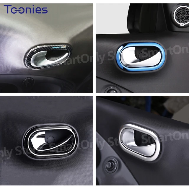 Auto Türgriff Tür Schüssel Dekorative Abdeckung Für Mercedes Smart 453  Forfour Fortwo Auto Innen Edelstahl Modifizierte Teile - AliExpress