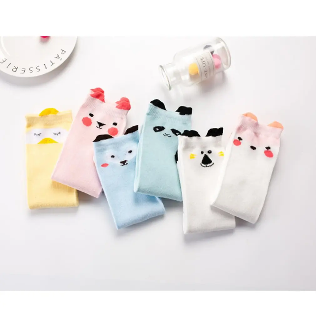 Children's Socks Spring And Summer Thick Cotton Cute Cartoon Anti-skid Breathable Floor Baby Mid tube Socks