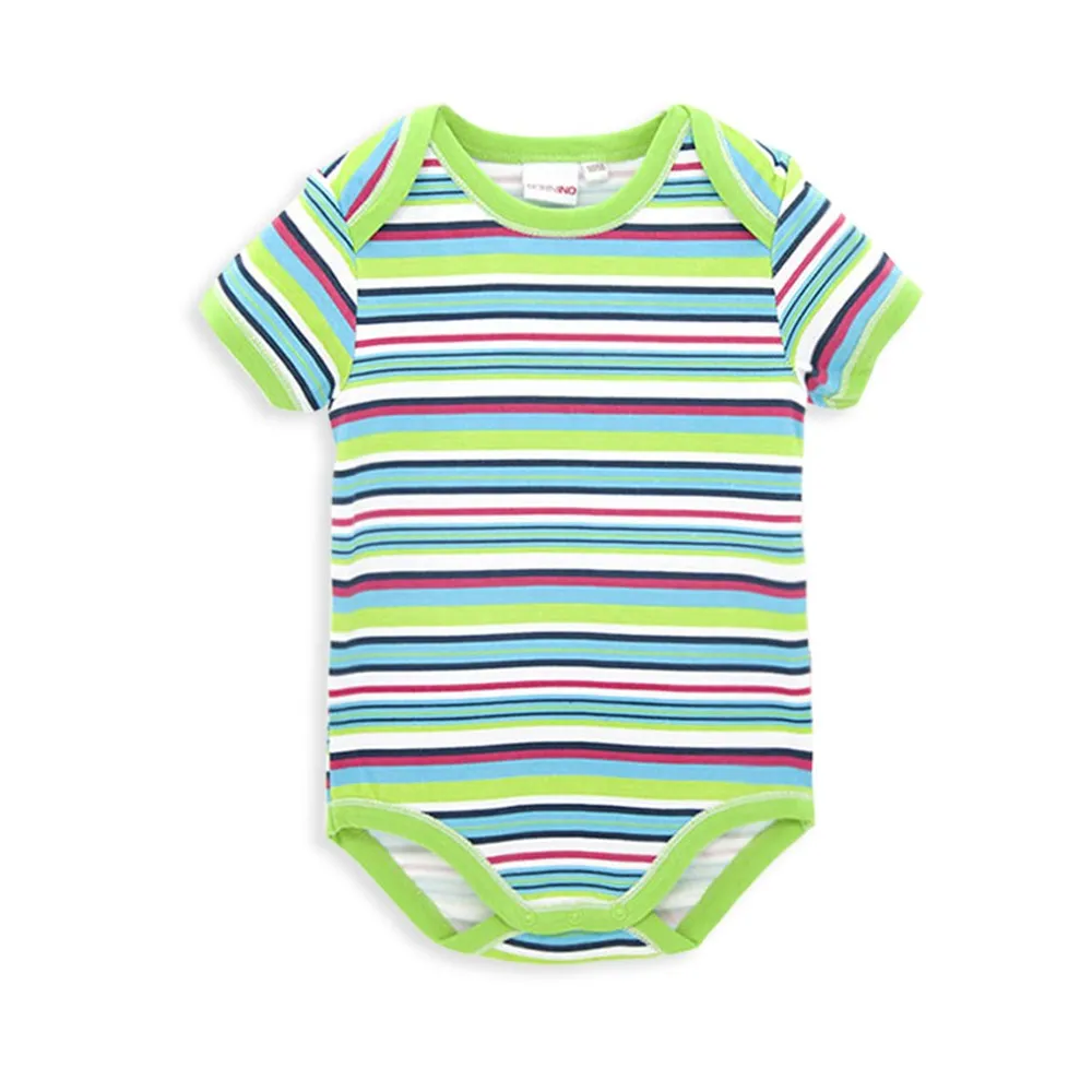 

Honeyzone Baby Cotton Stripe Jumpsuit 2020 Summer Short Sleeve New Born Onesie Clothes Baby Boy Girl Bodysuits Pyjamas Bebe