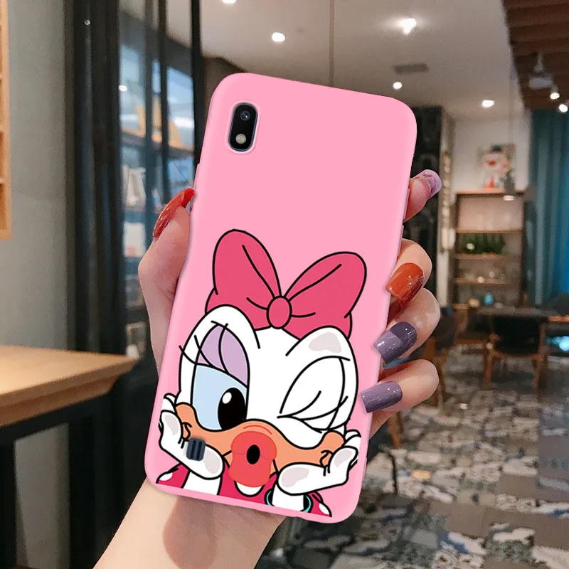 Чехол для телефона для SamsungA10 A20 A30 A40 A50 A60 A70 чехол мульти Цвет с Микки Маусом ТПУ для Galaxy M10 чехол для телефона M40 A20E бампер - Цвет: TPUPNK002