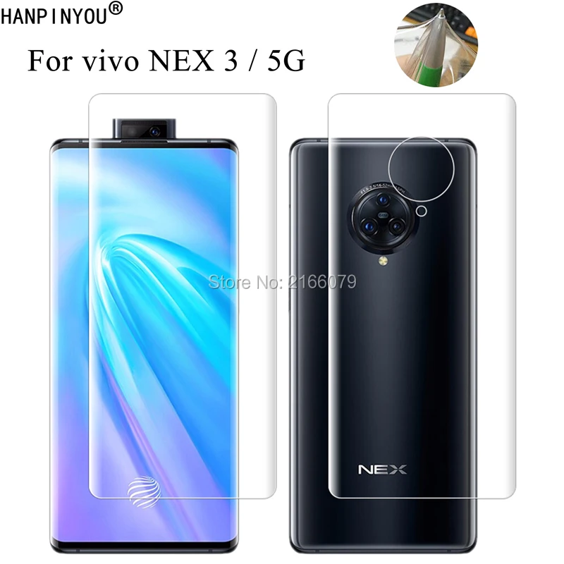 

For vivo NEX 3 3s NEX3 5G 6.89" Clear TPU / Matte Anti-Fingerprints Hydrogel Full Cover Soft Screen Protector Film (Not Glass)