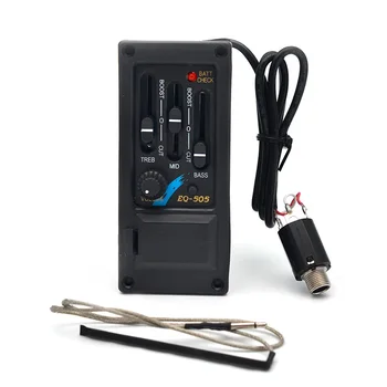 

3 Band Left Hand Acoustic Guitar Pick EQ PS-505 Preamp Amplifier Guitar Pickup 6.5MM Output