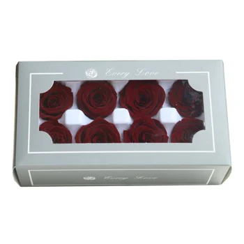 

8 Pack Art Rose Head Flower Gift Rose Head Flower Gift Box Valentine's Day Gift DIY Flower